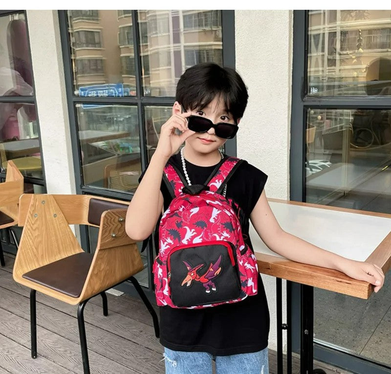 Mochila pré-escolar para meninos, dinossauro da moda, mochilas escolares com estampa de desenho animado, mochila escolar casual para crianças, para meninas, de 3 a 8 anos