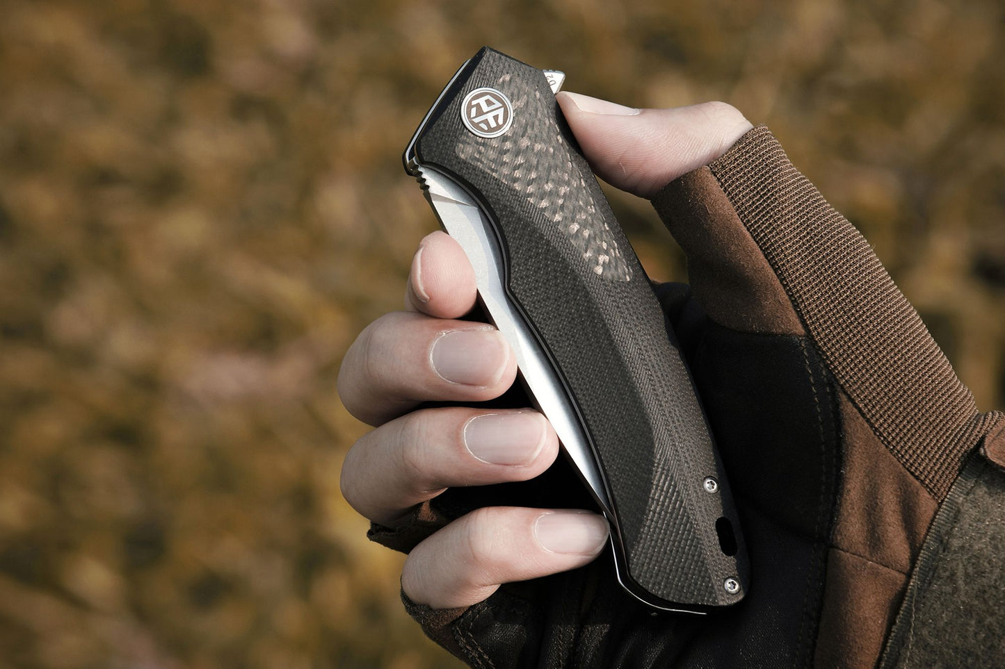 Petrified Fish PF838 Folding Knife Jackknife D2 Steel Outdoor Camping Hunting Hiking EDC Tool Ball Bearing G10 Handle Knives