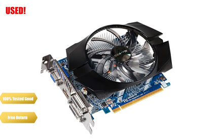 GIGABYTE graphics card GV-N650OC-1GI uses NVIDIA GeForce GTX 650 graphics chip Built-in 1024MB GDDR5 graphics memory