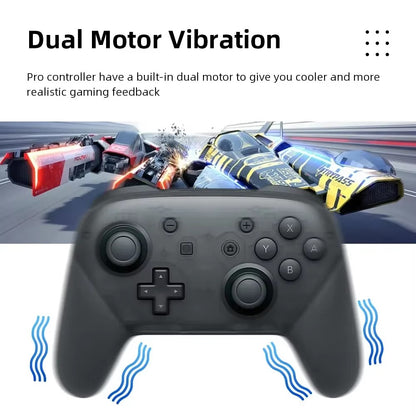 Wireless Bluetooth Gamepad Controller with Wake Function Joystick 6-Axis Gyro HD Vibration for Switch Game Console