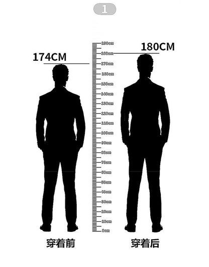 Sneakers Man Elevator Shoes White Black Taller Shoes Men Leisure Fashion Sports Increasing Shoes Increase in Height 6-10Cm