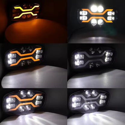 JALVN7 LED Luz de Condução para Caminhão Off Road Scania Man LED Farol de Trabalho DRL Amarelo Branco 100W 22000LM