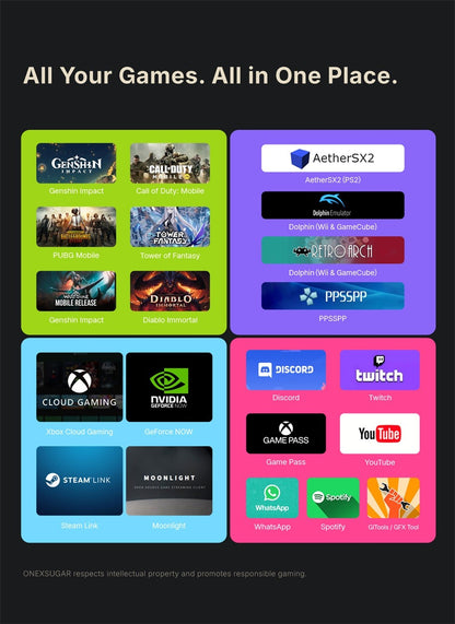 OneXugar SUGAR 1 Foldable Dual OLED Handheld Game Console Android 14 Snapdragon G3 Gen3 16GB 512GB Portable Gaming Handheld