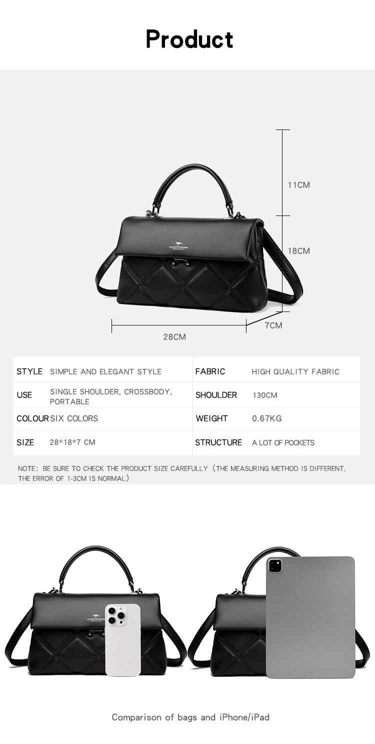 Women's Bag New Trend Korean Handbags Designer Luxury Brand Ladies Shoulder Bags Soft Leather Fashion Versatile Crossbody Bags