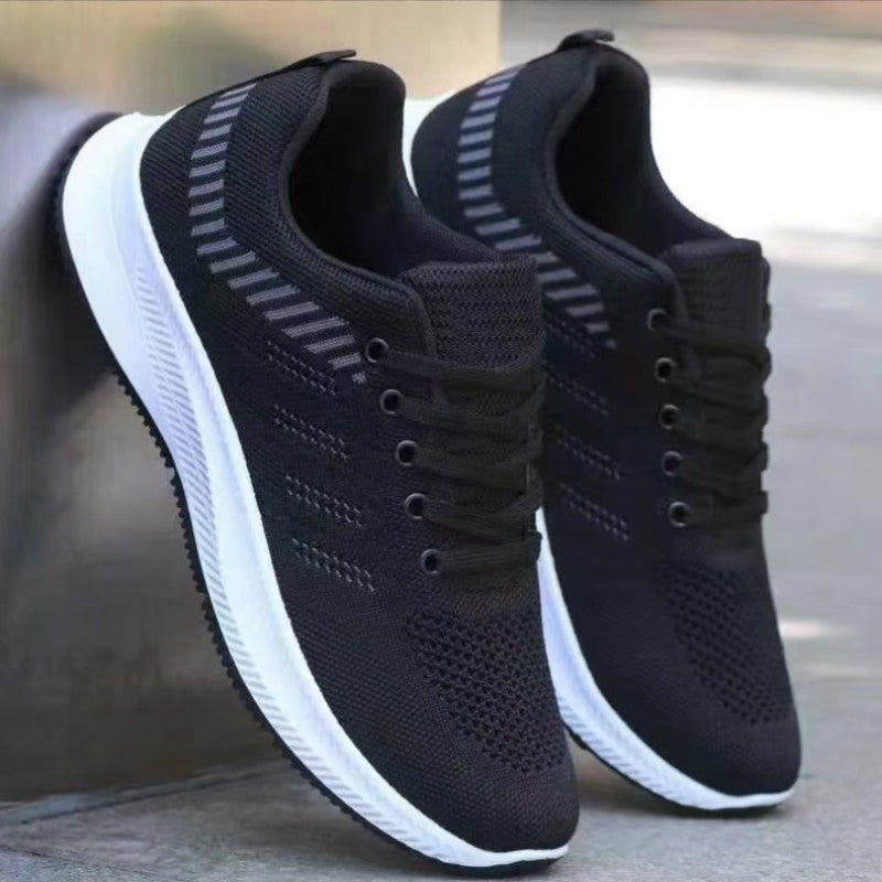 Men's casual shoes, 2025 trendy and fashionable sports shoes, breathable running shoes, outdoor walking training tennis shoes