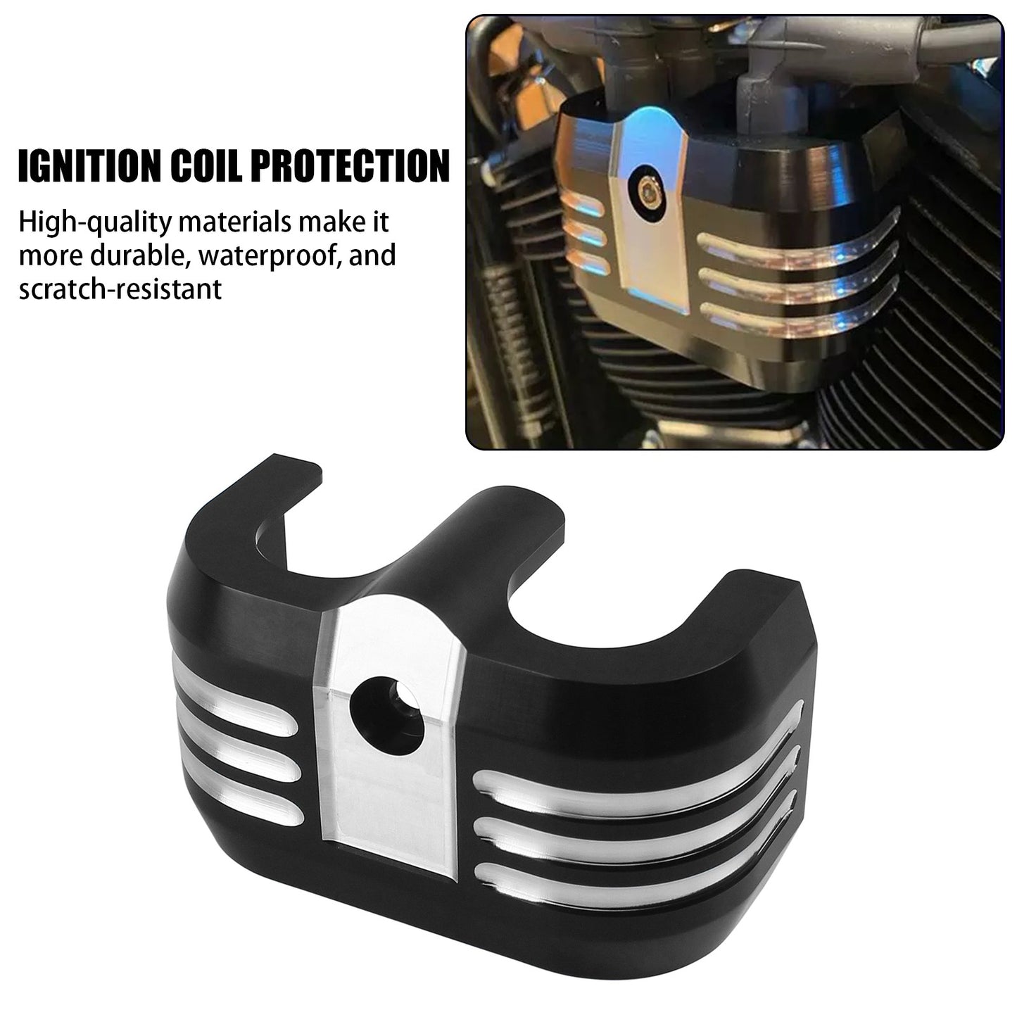Motorcycle Black Aluminum Ignition Coil Cover For Harley Softail Breakout Street Bob Fat Bob Heritage Classic 114 FXFBS 2018-UP