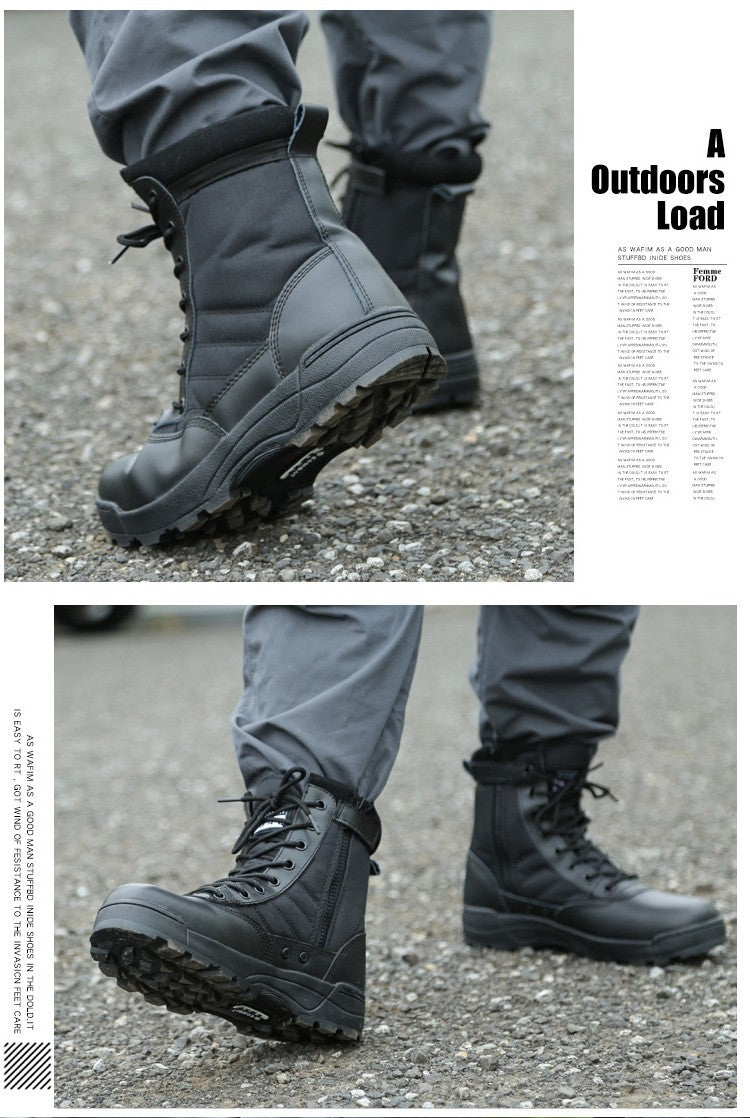 Botas Táticas Masculinas Botas de Força Especial Botas de Combate no Deserto Botas de Caminhada ao Ar Livre Botas de Tornozelo Masculinas Botas de Segurança para o Trabalho