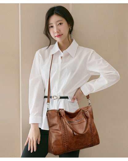 Genuine Brand Soft Leather Shoulder Crossbody Bags for Women Hot Luxury Handbag Women Bags Designer Casual Tote Messenger Bag