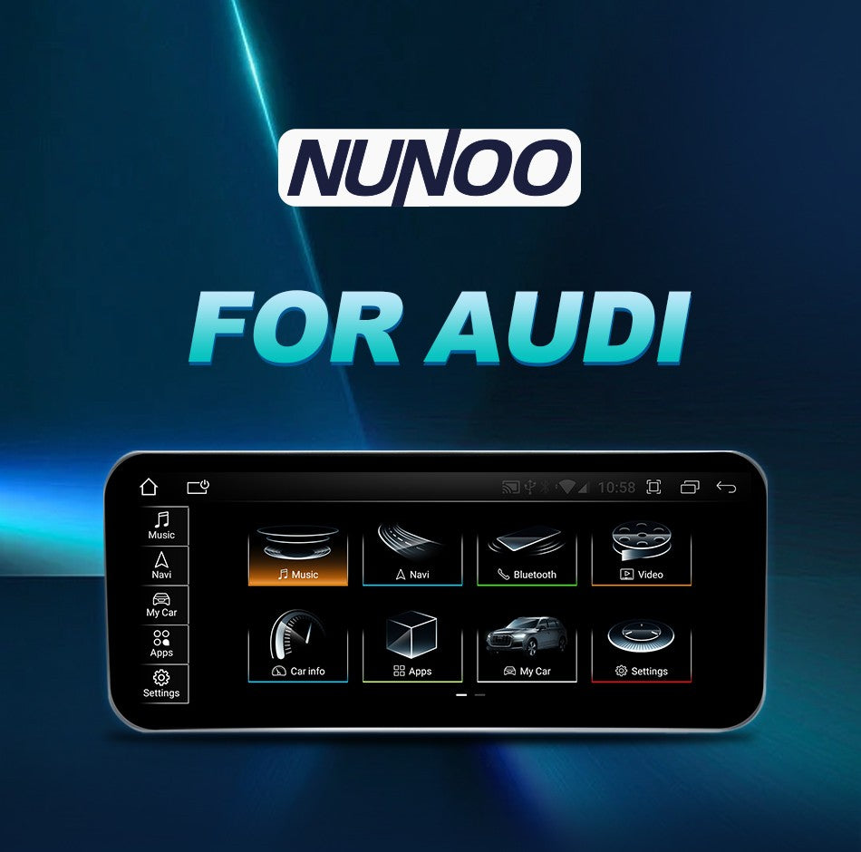 Android 14 Auto Rádio CarPlay Para Audi A1 Q2 2010-2023 GPS Carro Multimedia Player Navi Estéreo DSP WIFI SIM BT Tela de Toque IPS