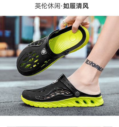 2023 Summer Beach Sandals Non-Slip Breathable Men's EVA Clogs Sandals Trendy Garden Holes Shoes Men Flip Flops