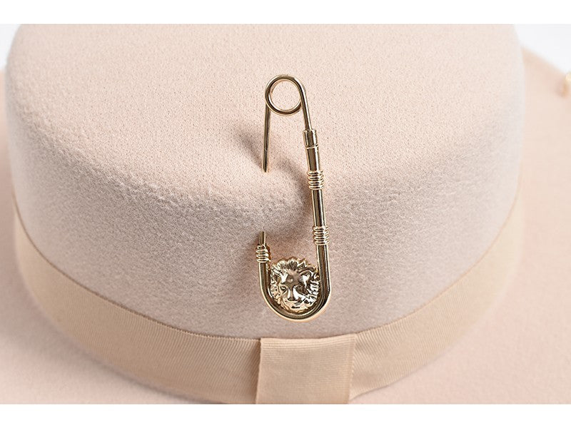 Novo Design de Moda Chapéu Fedora Para Mulheres Homens Corrente de Metal Decorativo Chapéu Jazz Festa Igreja Bonés