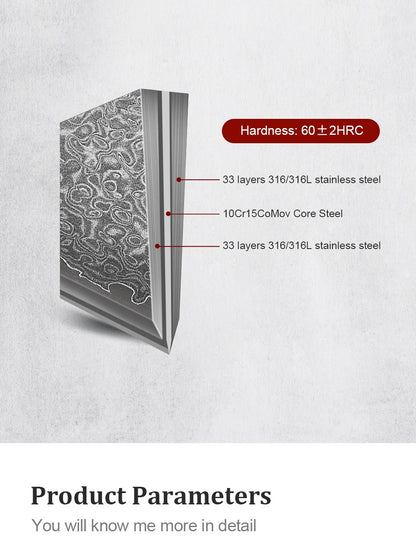 8 Inch Chef Knife 67-layers Damascus VG10 Steel Kitchen Knife Pro Cleaver Kitchen Sharp Knife