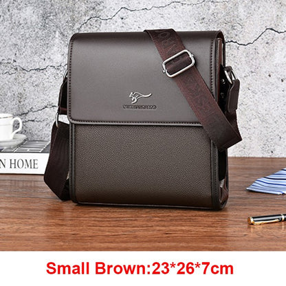 Luxury Brand Messenger Bag Men Leather Side Shoulder Bag For Men Business Office Work Bag Male Briefcase Casual Crossbody Bag