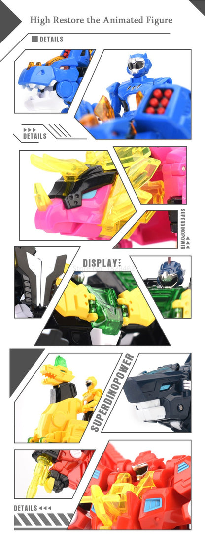 Mini Force 2 Super Dino Power Transformation Robot Toys Action Figures MiniForce X Simulação Animal Deformação Dinossauro Brinquedo