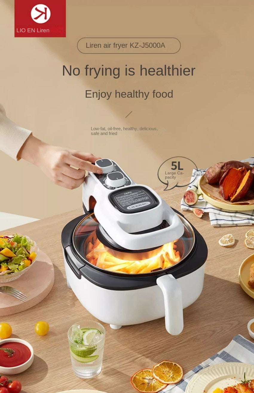 Flip-free air fryer double-layer fryer household large-capacity electric fryer fully automatic French fries machine