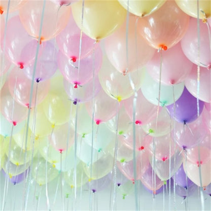 20Pcs 10inch Crystal Bubble Balloons Pastel Colorful Transparent Latex Balloons Birthday Party Decor Wedding Helium Globals
