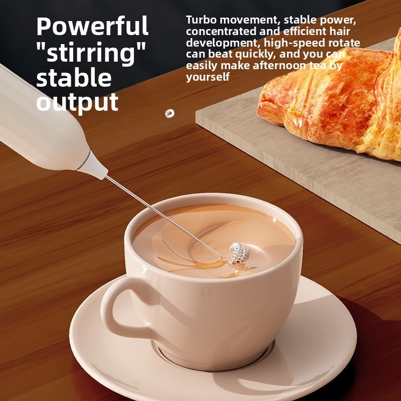 Electric mixer, handheld egg beater, dessert cake cream maker, 3-speed portable beverage coffee machine, kitchen milk frother