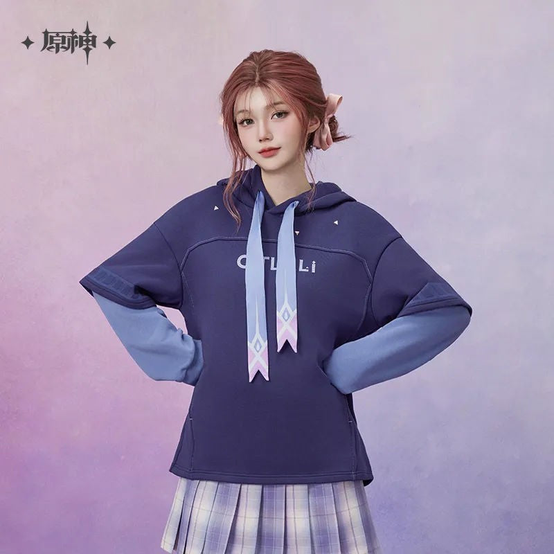 [Genuine] miHoYo Game Citlali Sweater Genshin Impact Citlali Theme Fake Two Hoodie Costumes Long-Sleeved Coat Cosplay Xmas Gifts