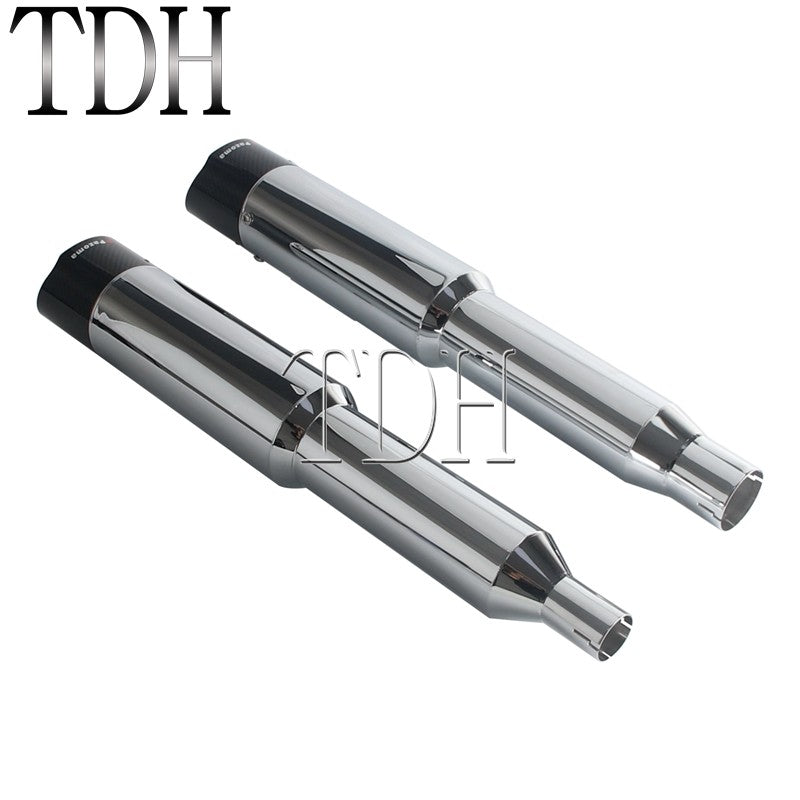 Motorcycle Exhaust System Carbon Fiber Muffler Pipe For Harley Street Road Glide ST FLTRXST FLHXST FLHX PAZOMA Exhaust Mufflers