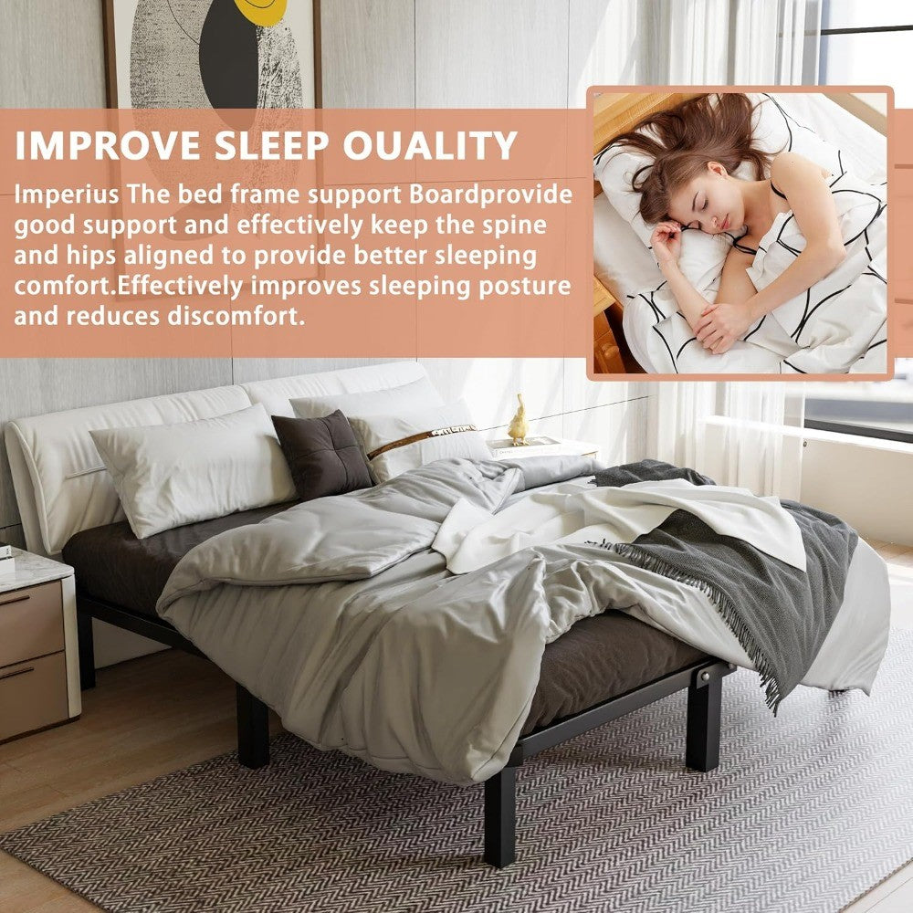 Folding Box Spring Twin Size Bed Support Slats with Bunkie Board for Enhanced Mattress Support