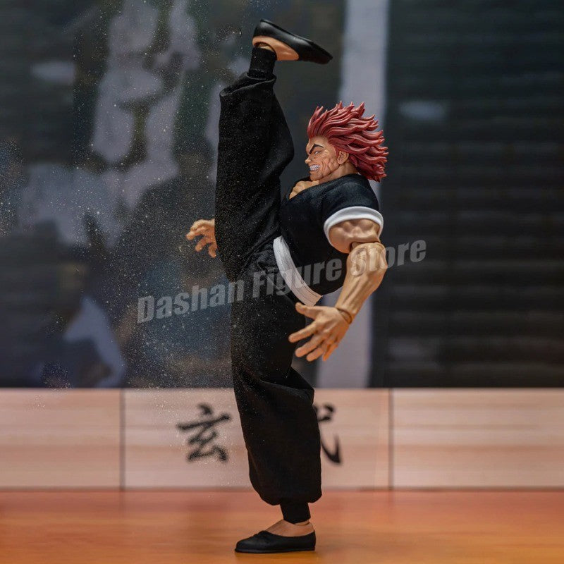 ST Baki Hanma Filho de Ogro Boneco de Ação Hanma Yuujiro Estatueta Ko Luta PVC Coleção Anime Yujiro Figuras Modelo Brinquedos Presentes