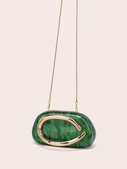 2025 Fashion Women Luxury Evening Banquet Clutch Bag Bride Metal Shoulder Wedding Purse Party Crossbody Day Closure Box Handbag