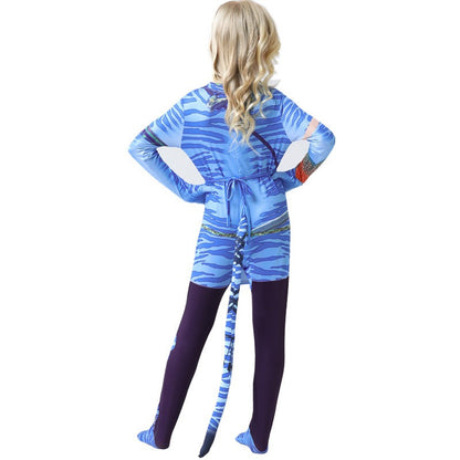 2026 Halloween Cosplay Avatar Costume Fire and Ashes Avatar3 Cosplay Hero One Piece Tight Fitting Clothing Na'vii Jumpsuit