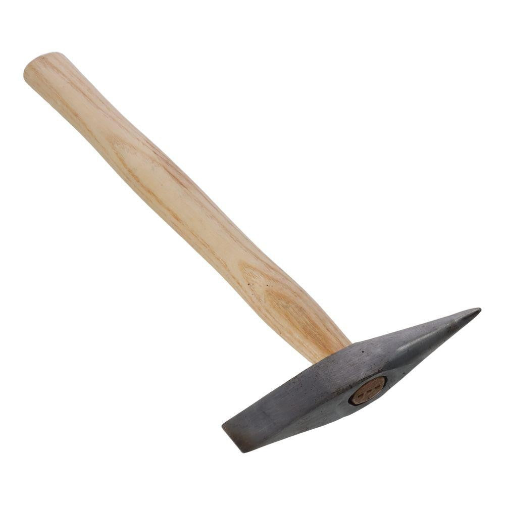 Martelo de Lascar de Solda 10 Oz/300g, Martelo de Eletricista com Cabo de Madeira para Remover e Reparar
