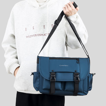 Single Shoulder Bag, Retro Mailman Bag, 2025 New Casual Crossbody Bag, Large Capacity Canvas Bag, Commuting Men's Bag