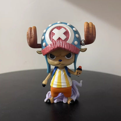 New 10cm One Piece Anime Figures Tony Tony Chopper Figure Cute Pvc Statue Collection Model Birthday Gifts Custom Toys Pre-Salo