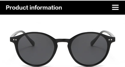 Óculos de Sol Polarizados Redondos Retrô Masculino Feminino Armação Clássica Leopardo Óculos de Sol Fashion Preto Dirigindo Masculino Feminino Goggles UV400