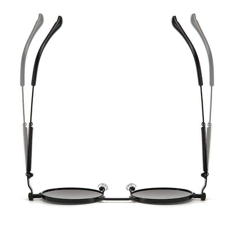 Retro Men Punk Style Sunglasses Colorful Round Metal Frame Women Fashion Sunglasses Uv400 2023