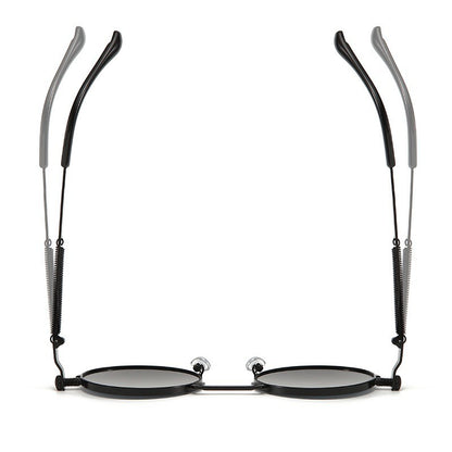 Retro Men Punk Style Sunglasses Colorful Round Metal Frame Women Fashion Sunglasses Uv400 2023