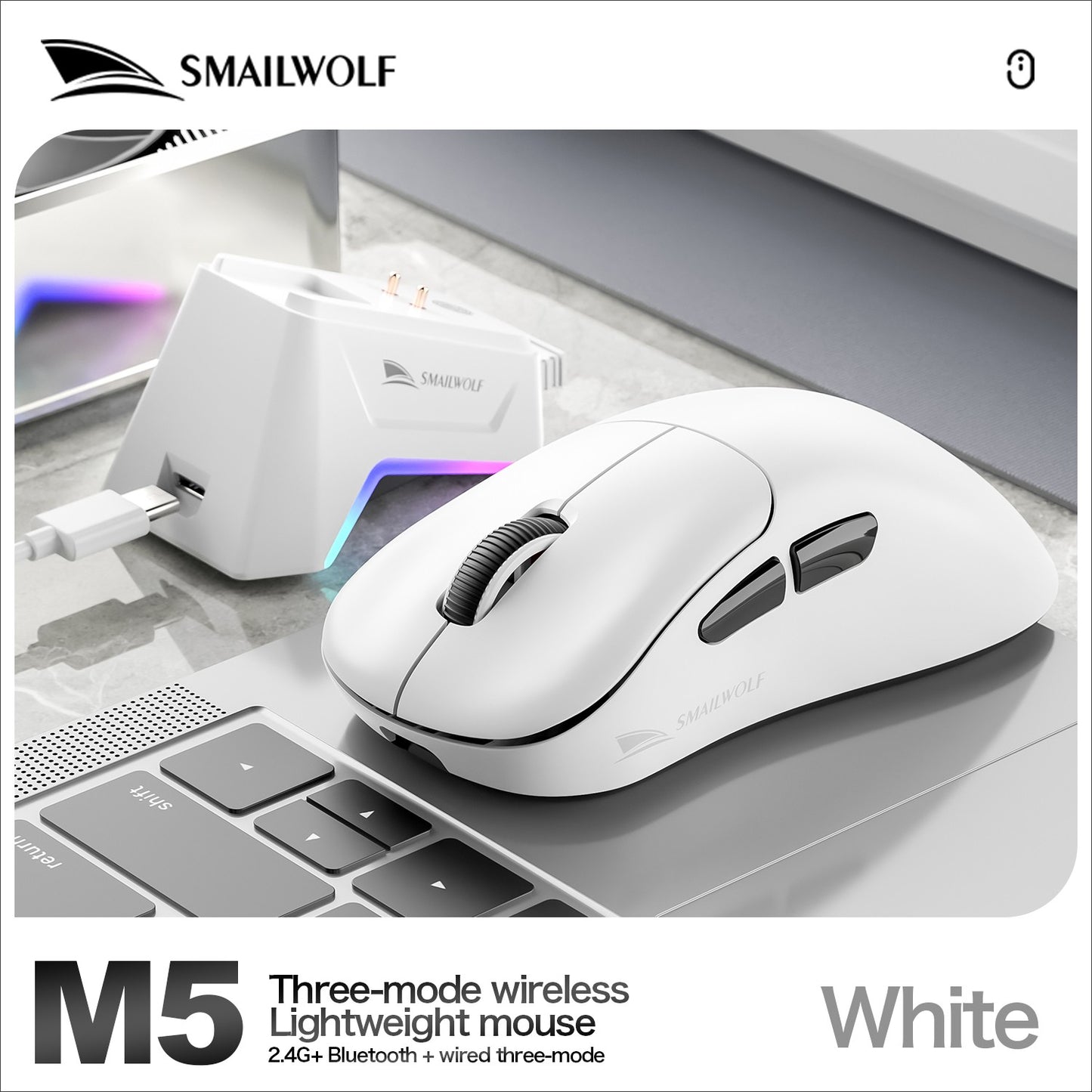 k-sanke x11 Bluetooth wireless mouse game three-mode e-sports laptop PAW311 desktop computer lightweight magnetic charging