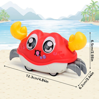 Children's Fun Double Return Force Left and Right Shake Simulation Crab Toy Baby Running Bubble Simulation Crab Crab Crawling