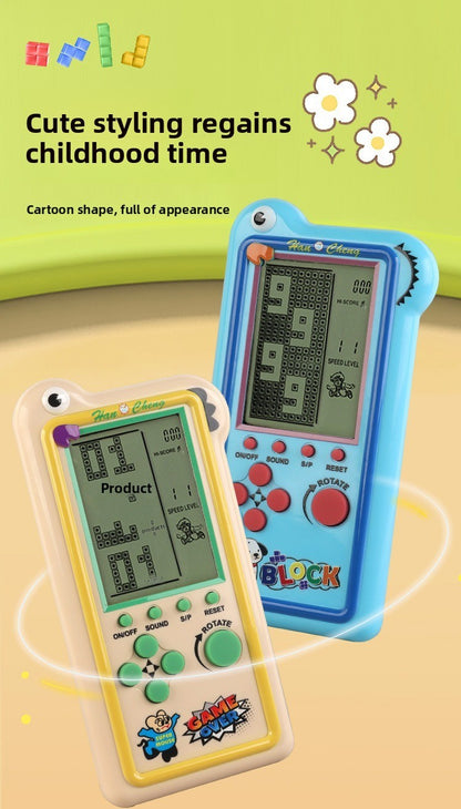 New Model Children's Large-screen Game Console - Tetris Game Console - Classic Puzzle Toy