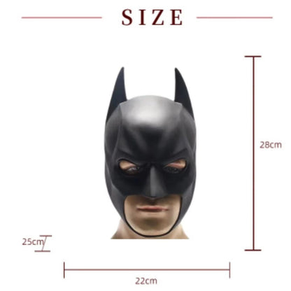 Bat Mask Headgear Latex Material Cosplay Headgear Halloween Night Dance Party Adult Masquerade Mask Latex Mask for Men Anime