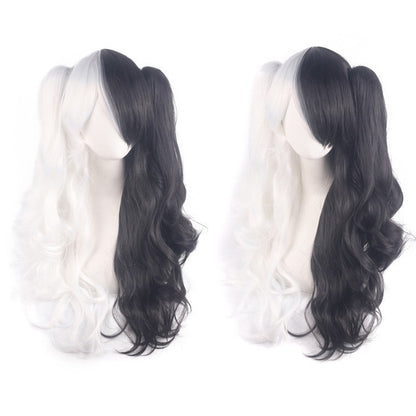 Cosplay Anime Wig Lolita Cute Lolita Double Ponytail Long Curled Hair Fake Hair Synthetic fiber wig