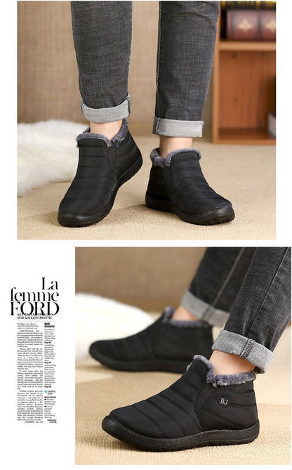Botas Masculinas de Neve para Área Externa, Sapatos Masculinos com Pelo, Botas de Inverno Masculinas, Botas de Caminhada, Botas de Tornozelo, Sapatos Masculinos Impermeáveis, Botas de Trabalho, Calçados