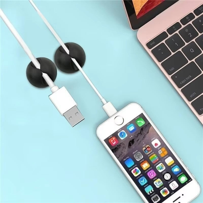 20pcs Data Cable Holders Charger Line Clip Easy to install For Computer/Tablet/Cellphone Wire Organization Household Accessories