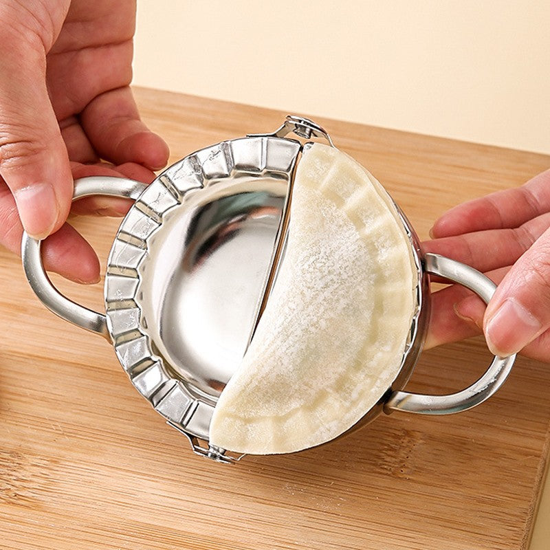 Máquina de fazer bolinhos de massa de aço inoxidável, forma para massa de pastel, empanadas, ravióli, prensa para pierogi, guioza, acessórios de cozinha para confeitaria