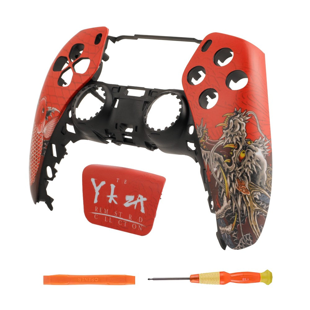 Replacement Front Shell with Touchpad For PS5 DualSense Controller BDM-010/020/030/040/050 Faceplate Housing DIY Custom Mod