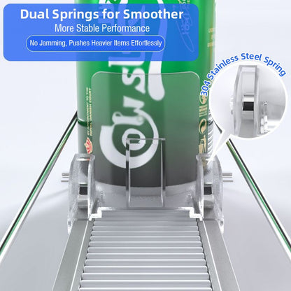 1-5pcs Automatic Beverage Pusher Supermarket Freezer Home Refrigerator Self-Sliding Track Organizer Cans Bottles Cola Drinks