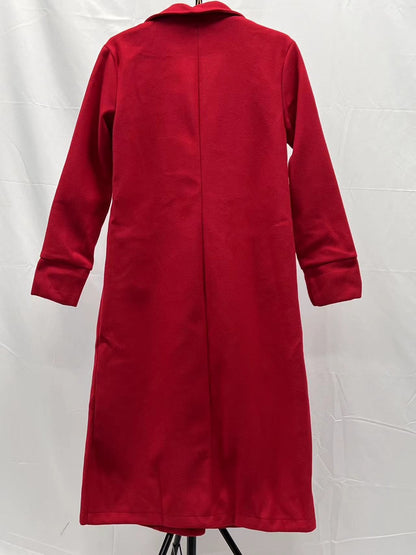 Autumn and winter 2024 new women's long woolen coat Korean version of the loose temperament haute overcoat coat