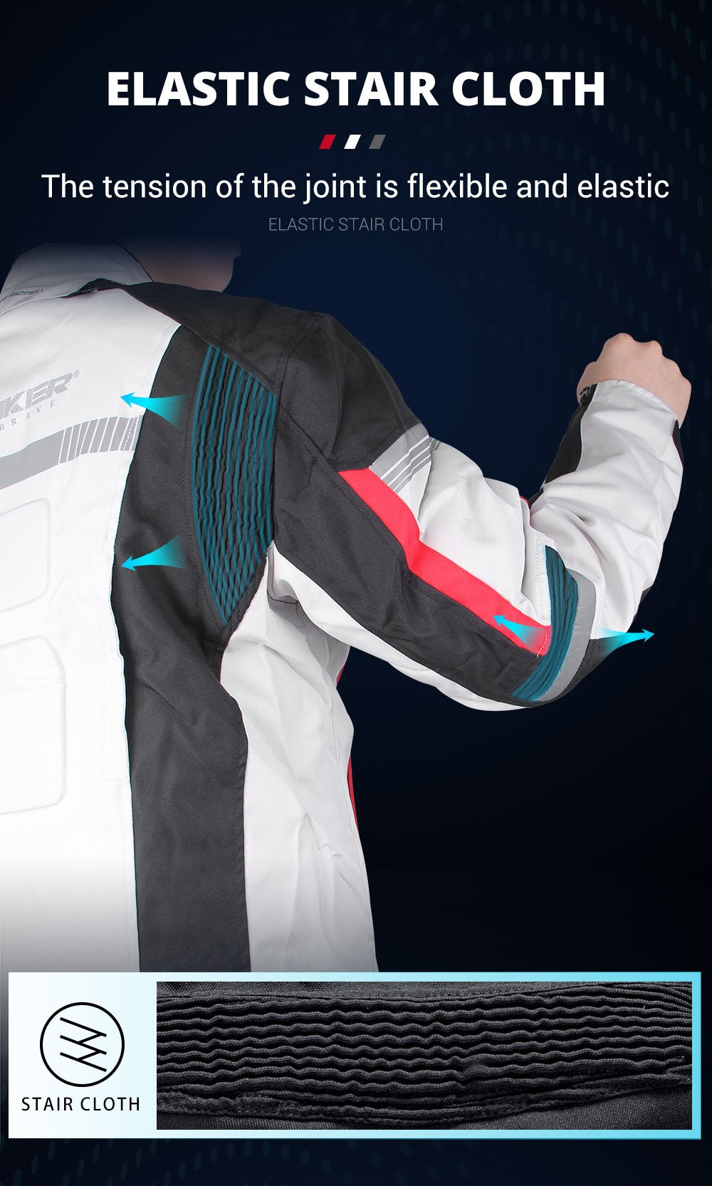 HEROBIKER Waterproof Motorcycle Jacket Man Racing Jacket Wearable Motorcycle Pants Moto Clothing With EVA Protection