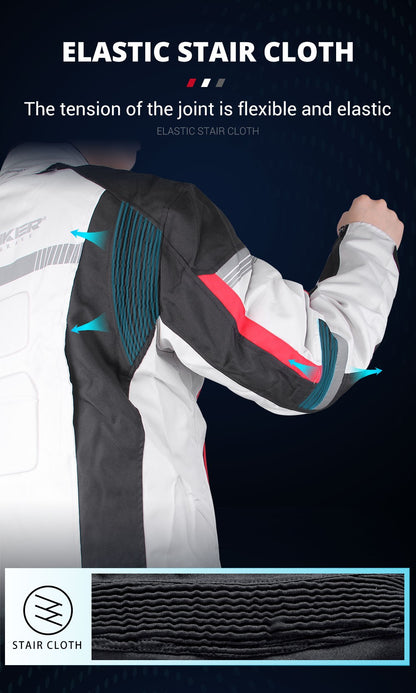 HEROBIKER Waterproof Motorcycle Jacket Man Racing Jacket Wearable Motorcycle Pants Moto Clothing With EVA Protection