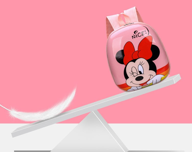 Mochila Minnie Fofa Menina Desenho Animado Disney Homem-Aranha Crianças Mochila Mickey Bolsa Escolar Infantil Elsa Bolsa de Ombro