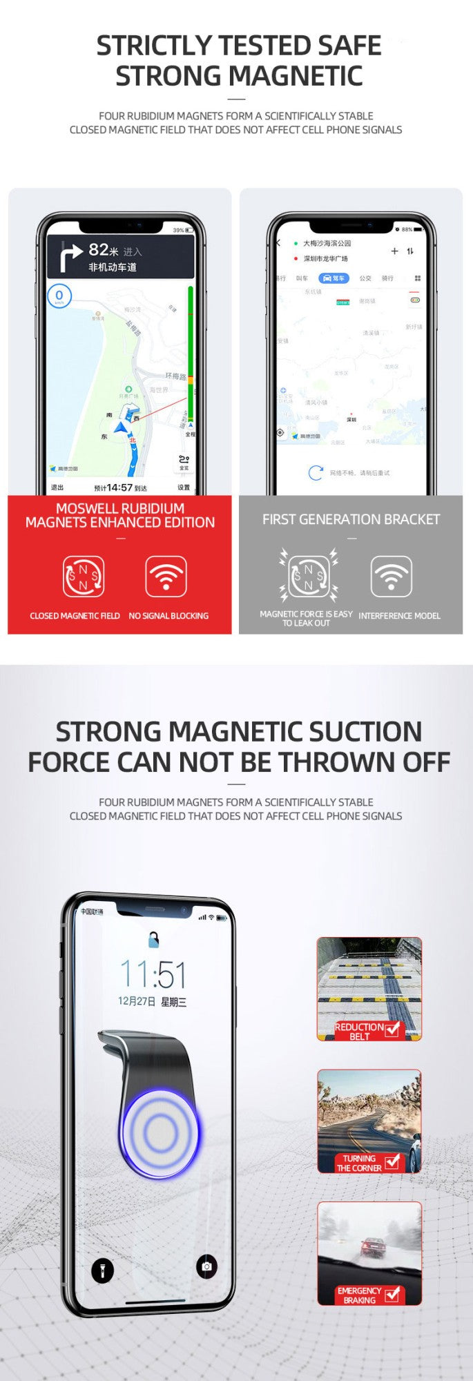 Magnetic Car Phone Holder Air Vent Mobile Phone 360 Rotation Mount For IPhone Samsung In Car GPS Smartphone Phone Holder