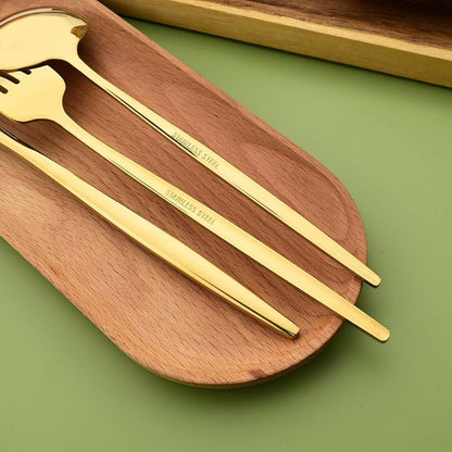 Conjunto de Talheres de Aço Inoxidável 16 Peças Rainbow para Jantar Faca Garfo de Bolo Colher Conjunto de Talheres de Mesa de Cozinha