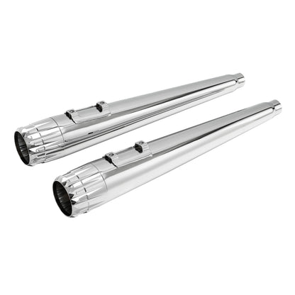 Motorcycle 4' Exhaust Pipes For Harley Touring Road King Models With Dual Exhaust 1995-2016 2015 2014 2013 2012 11 Black/Chrome